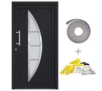 vidaXL Porte d'entrée anthracite 98x190 cm