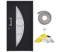 vidaXL Porte d'entrée anthracite 98x208 cm