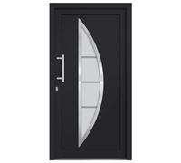 vidaXL Porte d'entrée anthracite 98x208 cm – Serrure 5 points – Charnières réglables 3D