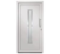 vidaXL Porte d'entrée blanche 98x190 cm