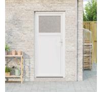 Porte d'entrée latérale vidaXL, blanche, 88 x 198 cm, PVC