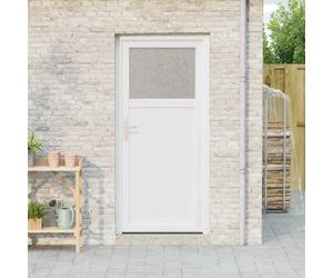 vidaXL Porte d'entrée latérale Blanc 88 x 198 cm PVC