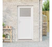 vidaXL Porte d'entrée latérale Blanc 98 x 198 cm PVC