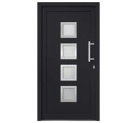 vidaXL Porte d'entrée anthracite 88x200 cm