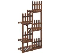 vidaXL Porte-fleurs 60x25x130 cm bois massif sapin