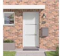 vidaXL : Porte d'entrée, 108 x 208 cm, PVC, blanche