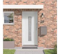 vidaXL : Porte d'entrée, 98 x 208 cm, PVC, blanche