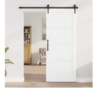 vidaXL Porte intérieure, 83 x 202 cm, contreplaqué, blanche