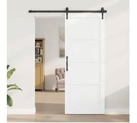 vidaXL Porte d'intérieur blanche 83 x 211 cm en contreplaqué
