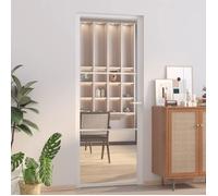 vidaXL Porte intérieure 83×201,5 cm Blanc – Verre ESG et aluminium