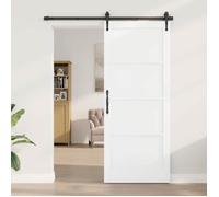 Porte d'intérieur vidaXL blanche 86 x 211 cm en contreplaqué