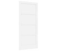 vidaXL Porte d'intérieur blanche 93 x 202 cm, contreplaqué pin, design rustique moderne