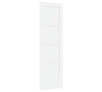 vidaXL Porte d'intérieur blanche 61 x 198,5 cm Contreplaqué pin design rustique, résistante