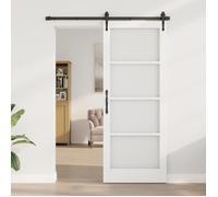 Porte d'intérieur vidaXL ORKDAL, apprêtée en blanc, 83 x 211 cm