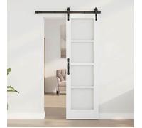 Porte d'intérieur vidaXL ORKDAL, apprêtée en blanc, 61 x 198,5 cm