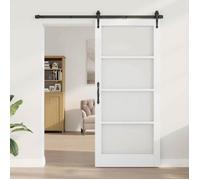 Porte d'intérieur vidaXL ORKDAL, apprêtée en blanc, 93 x 211 cm