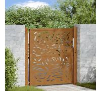 vidaXL Porte jardin - Rouillé