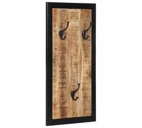 vidaXL Porte-manteau 40x2x80 cm en bois de manguier massif brut mural