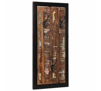 vidaXL Porte-manteau multicolore 40x2x80 cm bois massif récupération