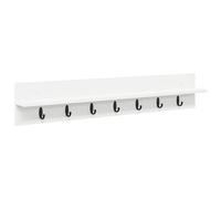 vidaXL Porte-manteau mural Blanc 100 x 10.5 x 18 cm Bois d'ingénierie
