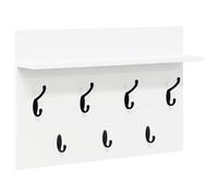 vidaXL Porte-manteau mural Blanc 60 x 40 x 12 cm Bois d'ingénierie