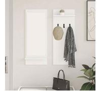 vidaXL Porte-manteau mural Blanc 70 x 10 x 90 cm Bois d'ingénierie