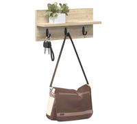 vidaXL Porte-manteau mural avec étagère Chêne Sonoma 40 x 10,5 x 18 cm
