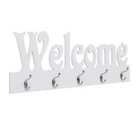 vidaXL Porte-manteau mural WELCOME Blanc