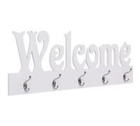 vidaXL Porte-manteau mural WELCOME Blanc