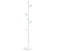 vidaXL Porte-manteau, Porte-vêtements sur Pied, Cintre avec Patère, Portant à Vêtements Couloir Salon Chambre, Moderne, Blanc 172 cm Fer Enduit de Poudre
