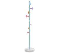 vidaXL Porte-manteau, Porte-vêtements sur Pied, Cintre avec Patère, Portant à Vêtements Couloir Salon Chambre, Moderne, Bleu 172 cm Fer Enduit de Poudre