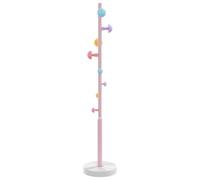 vidaXL Porte-manteau, Porte-vêtements sur Pied, Cintre avec Patère, Portant à Vêtements Couloir Salon Chambre, Moderne, Rose 172 cm Fer Enduit de Poudre