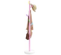 vidaXL Porte-manteau, Porte-vêtements sur Pied, Cintre avec Patère, Portant à Vêtements Couloir Salon Chambre, Moderne, Rose 172 cm Fer Enduit de Poudre