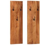 vidaXL Porte-manteaux muraux Bois d'Acacia