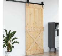 Porte vidaXL NARVIK Nature 100 x 210 cm en pin massif
