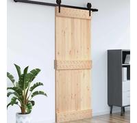 vidaXL Porte NARVIK Naturel 70 x 210 cm Bois de pin massif