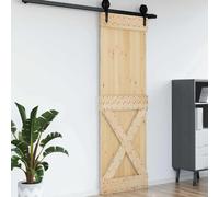 vidaXL Porte NARVIK Naturel 70 x 210 cm Bois de pin massif