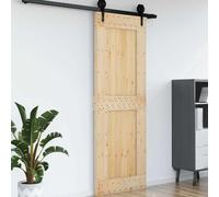 vidaXL Porte NARVIK Naturel 80 x 210 cm Bois de pin massif