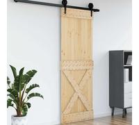 vidaXL Porte NARVIK Naturel 80 x 210 cm Bois de pin massif