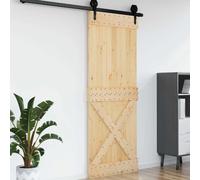 vidaXL Porte NARVIK Naturel 85 x 210 cm Bois de pin massif