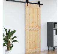 vidaXL Porte NARVIK Naturel 85 x 210 cm Bois de pin massif