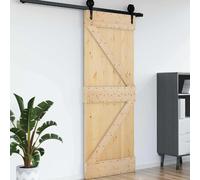 vidaXL Porte NARVIK Naturel 85 x 210 cm Bois de pin massif