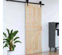 vidaXL Porte NARVIK Naturel 90 x 210 cm Bois de pin massif