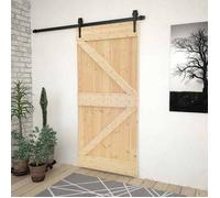 Porte vidaXL NARVIK Nature 90 x 210 cm en pin massif