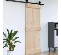 vidaXL Porte NARVIK Naturel 95 x 210 cm Bois de pin massif