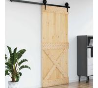 vidaXL Porte NARVIK Naturel 95 x 210 cm Bois de pin massif