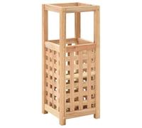vidaXL Porte-Parapluie 18x18x50 cm Bois de Noyer Massif Support de Parapluie