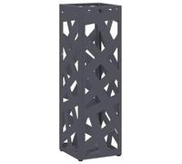 vidaXL Porte-parapluie Anthracite Métal Moyen Durable Porte-parapluies