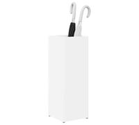 vidaXL Porte-Parapluie Blanc 20 x 20 x 55,5 cm Bois d'ingénierie, Porte-parapluies Moderne, Pratique et élégant, pour entrée, Gain de Place, Rangement intérieur