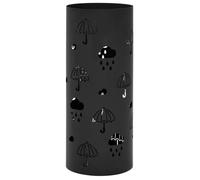vidaXL Porte-parapluie design en acier noir